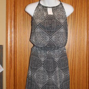 White House Black Market Halter keyhole mini dress